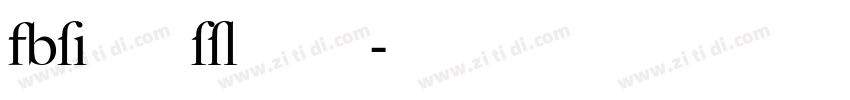 Big Caslon CC字体转换